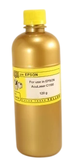Тонер EPSON C1100, 120гр/флакон, желтый, ATM Gold
