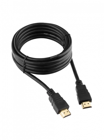 Кабель HDMI v1.4, 19M/19M, 3D, 4K UHD, Ethernet, CCS, экран, позолоченные контакты, 2 м, черный