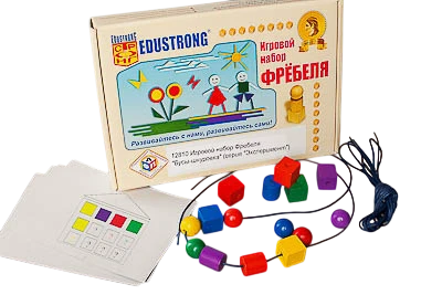 Игровой набор Фребеля, <Бусы-шнуровка (серия "Эксперимент")> 3+ (12810)