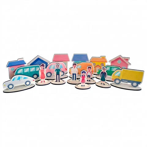 Набор фигурок для песочной терапии <Семья и дом>