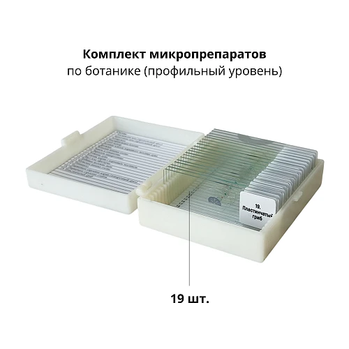 Демонстрационные комплекты микропрепаратов по анатомии, ботанике, зоологии, общей биологии (профильный уровень) 